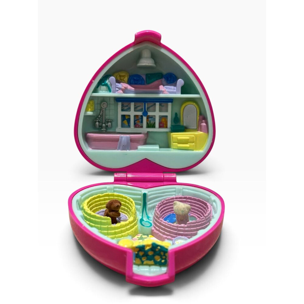 Polly Pocket Precious Puppies Pet Parade Vintage 1993 Bluebird Compact Playset